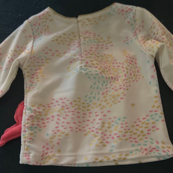Mud Pie ~Mermaid Rash Guard Top infant 3-6 months - Picture 4 of 4